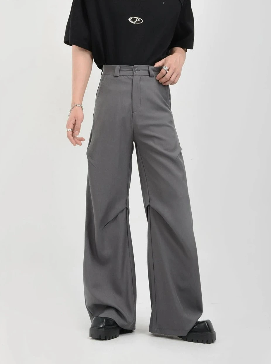 Wide Leg Belted Trousers With Pleated Detail 11 Wide Leg Belted Trousers With Pleated Detail - Image 11
