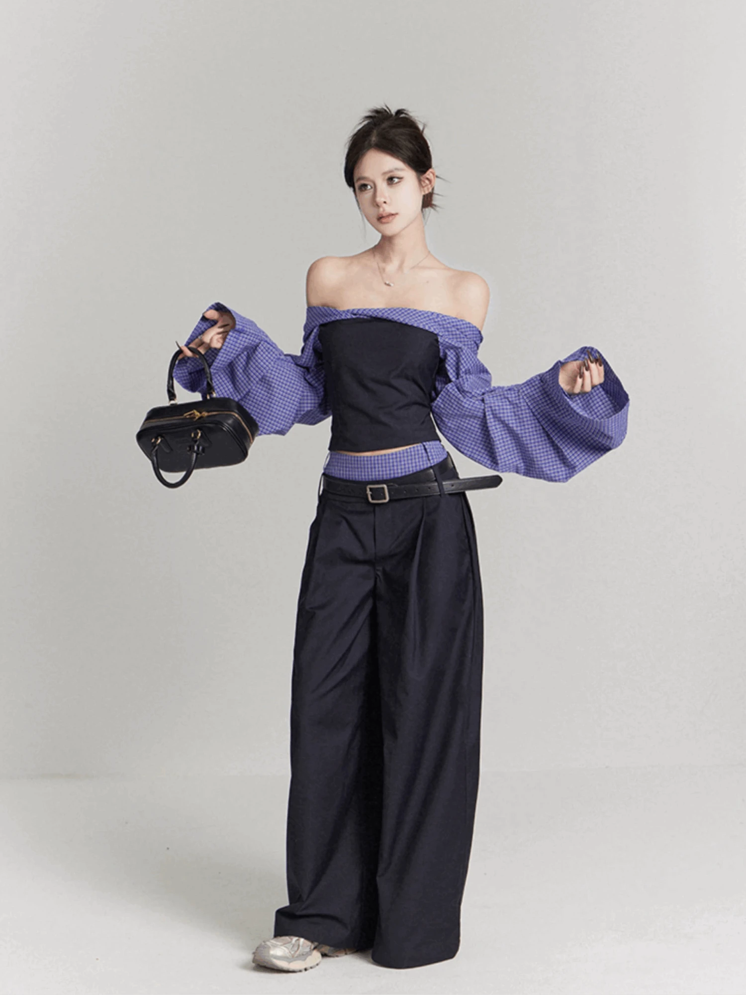 Low Waist Wide Leg Tailored Trousers 7 Low Waist Wide Leg Tailored Trousers - Image 7