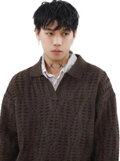 Collared Cutout Open Knit Sweater Top -Modern Wear Shop 353606e57297def4de9bd75eb8e63651 20f21b6e 3713 4d8f 9636 f104d399c953