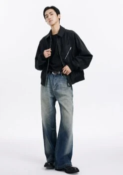 Faux Leather Bomber Jacket With Zip Pocket Details 19 Faux Leather Bomber Jacket With Zip Pocket Details -Modern Wear Shop 354ed1e22114e5efb74b348e7e1ecf04