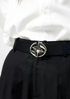 Metallic Shining Star Buckle Faux Leather Belt -Modern Wear Shop 3595c6782cc64391c2566203218e18b3