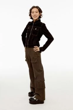 Contrast Stitch Denim Zip Jacket -Modern Wear Shop 35f6016f92668a14c254ad57cbe76ee2