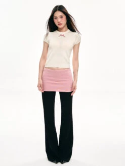 Two-Tone Waistband Stretchable Flared Sweatpants -Modern Wear Shop 366edfdf58311092350fc80352df97df