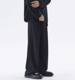 Wide Leg Tailored Lightweight Trousers With Belt Detail 17 Wide Leg Tailored Lightweight Trousers With Belt Detail -Modern Wear Shop 36764cae1ad709ba6c1b7283686499d2