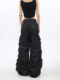 Ruched High-Waisted Jogger Pants -Modern Wear Shop 36e01ac663d118a1920bbb1b3728947a