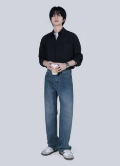 Wide-Striped Button-Down Long Sleeve Shirt 22 Wide-Striped Button-Down Long Sleeve Shirt -Modern Wear Shop 37c5c1a19147fa8c4ce9e39b79b9e155