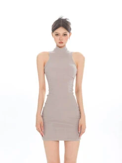 Sleeveless Turtleneck Ribbed Bodycon Dress 39 Sleeveless Turtleneck Ribbed Bodycon Dress -Modern Wear Shop 37c75c3e9a24c8842e3b53899a9d56b5