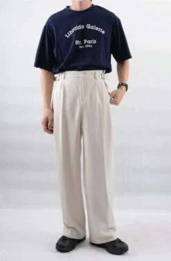Wide Leg Pleated Trousers With Buckle Detail 15 Wide Leg Pleated Trousers With Buckle Detail -Modern Wear Shop 37cc35b5f1ea5966c3bba95d44cb8fc6