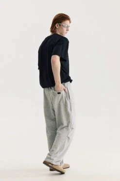 Pleated Tapered Joggers With Back Flap Pocket -Modern Wear Shop 3808e7644555f015f8c24c50ee0af1ef