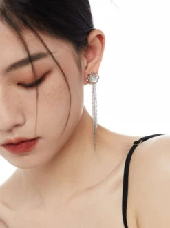 Faux Pearl Stud Tassel Earrings -Modern Wear Shop 3818b462a6483639d1075a5adcf66045