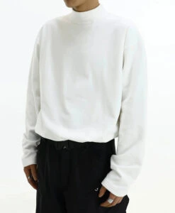 Boxy Mock-Neck Long Sleeve Tee 13 Boxy Mock-Neck Long Sleeve Tee -Modern Wear Shop 384b2573b16ec8a8440da16da88066cf