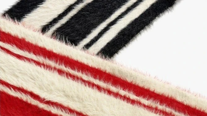 Zebra Stripe Plush Hooded Scarf 3 Zebra Stripe Plush Hooded Scarf - Image 3