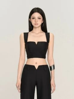 Sleeveless Sweetheart Neckline Extra-Cropped Top 22 Sleeveless Sweetheart Neckline Extra-Cropped Top -Modern Wear Shop 396fe4a95d1ee5e9e0ce01c7acc988ef