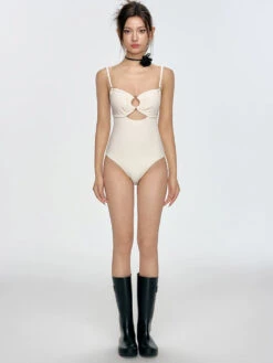 Ribbed Cutout Ring Detail One-Piece Swimsuit -Modern Wear Shop 39eba04e988c4528b3203fde492a73fe