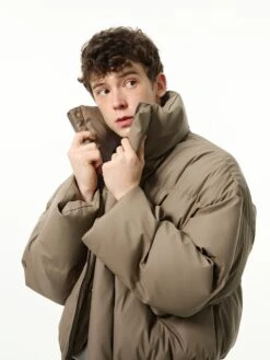 Puffer Jacket With Ribbed Hem And Stand Collar 12 Puffer Jacket With Ribbed Hem And Stand Collar -Modern Wear Shop 3abb3d64da8d6682c2c9ce193b47cf8b