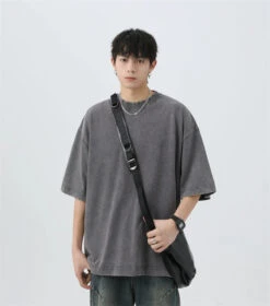 Oversized Acid Wash Tee With Drop Shoulders -Modern Wear Shop 3baf3990d0f685032461646d01607637