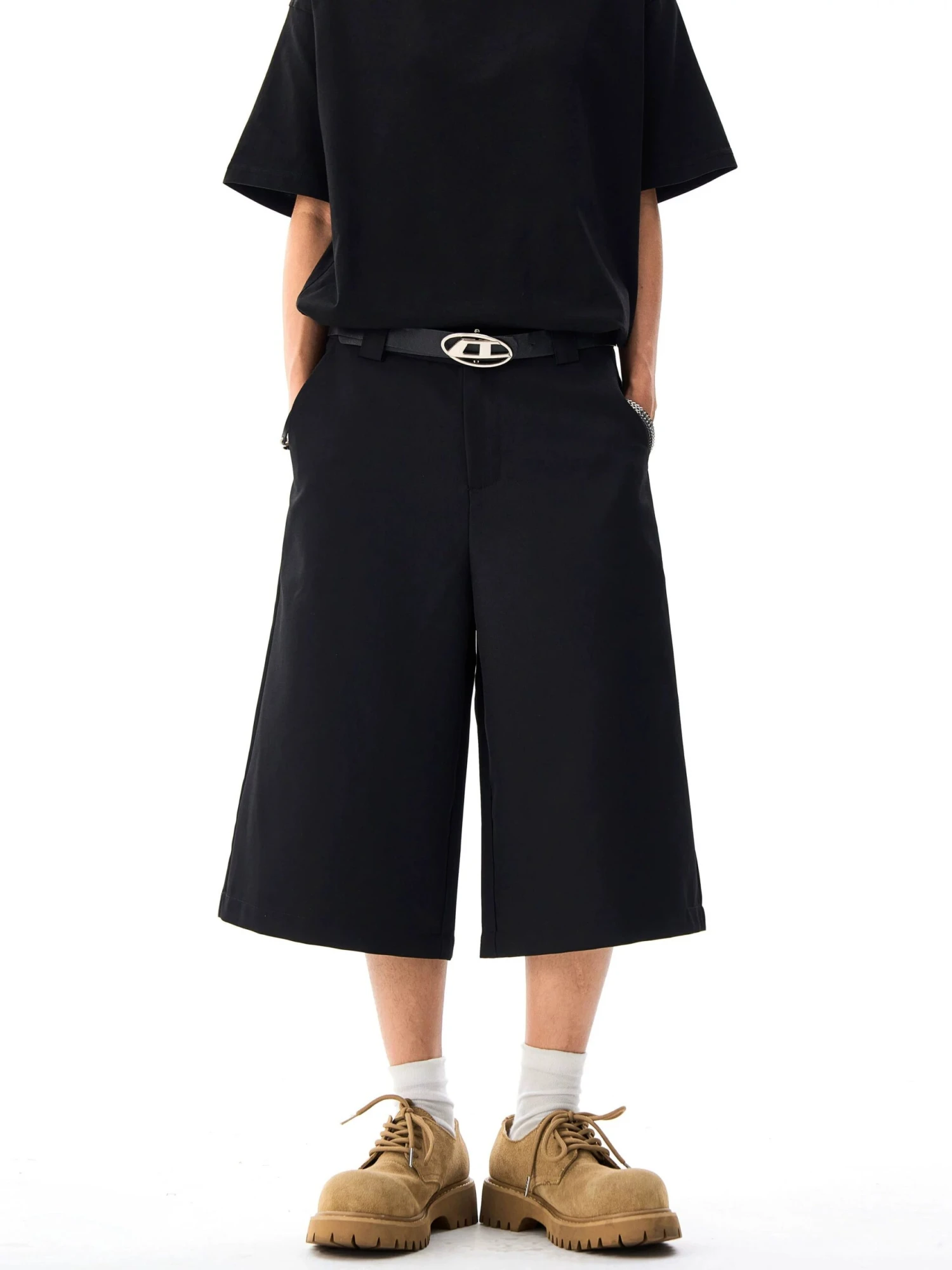 Wide Leg Tailored Bermuda Shorts 1 Wide Leg Tailored Bermuda Shorts