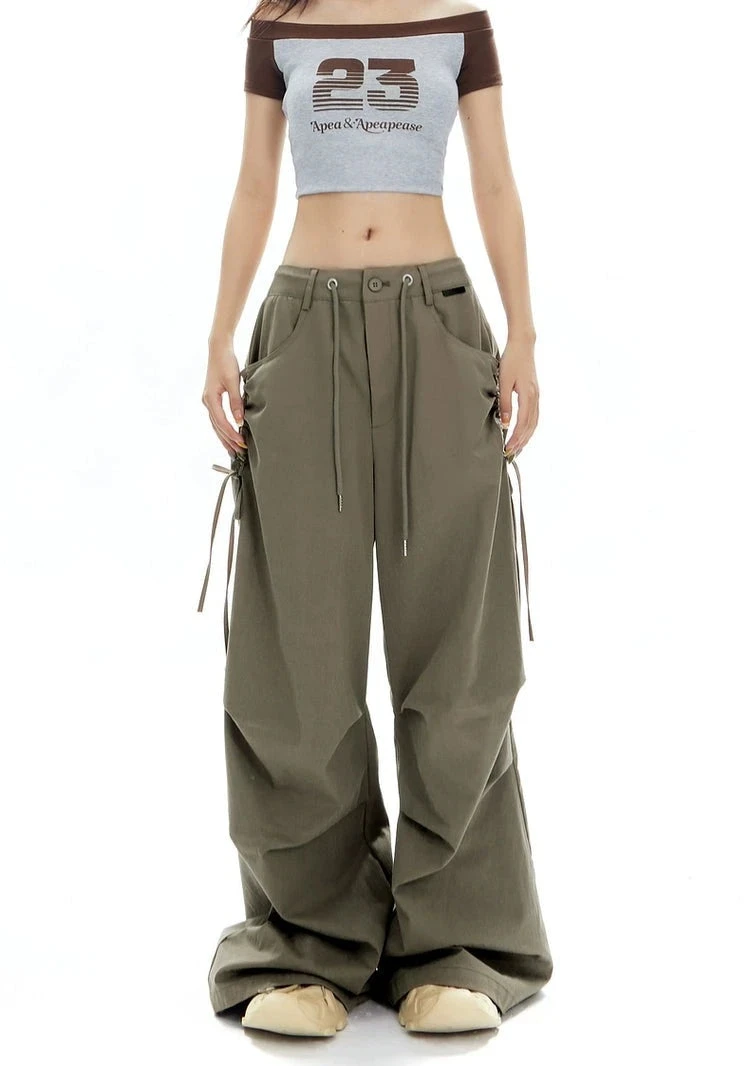 Cargo Jogger Pants With Side Pockets And Drawstrings 9 Cargo Jogger Pants With Side Pockets And Drawstrings - Image 9