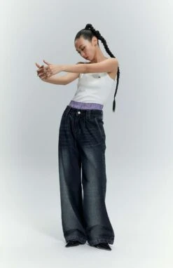 Mid-Waist Wide Leg Faded Jeans -Modern Wear Shop 3cf9b4ebf01fbda39ce2ab3e99539c02