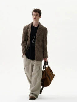 Checker Pattern Single-Breasted Blazer Jacket 19 Checker Pattern Single-Breasted Blazer Jacket -Modern Wear Shop 3db71690ff4dfa2407524fe853ea9b28