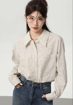 Slim Pinstripe Pocketed Button Shirt 17 Slim Pinstripe Pocketed Button Shirt -Modern Wear Shop 3dbbfa6d0184f8c883c931d5fbaee4f8