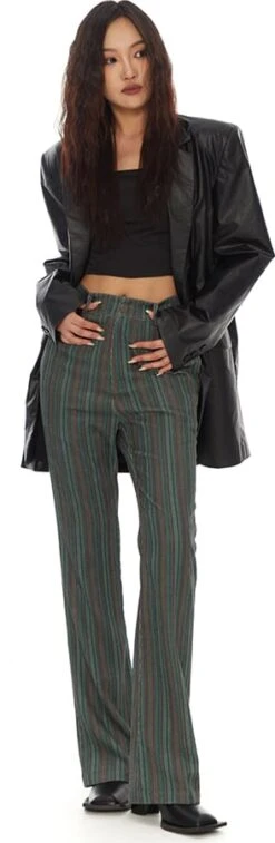 Retro Stripe Straight Fit Pants -Modern Wear Shop 3e12ed581326392c101cc2f6c8d8d6bf