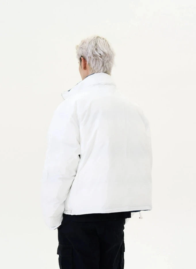 Reversible Plaid Puffer Zip Jacket 18 Reversible Plaid Puffer Zip Jacket - Image 18