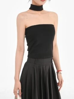 Choker-Neck Halter Tube Top With Open Back Design -Modern Wear Shop 3e9ea9077d881674a106d331340f8e89