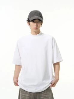 Oversized Semi-Funnel Crewneck Tee -Modern Wear Shop 3ea51103eae4b10be27ac2fafc1a84fa