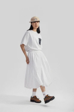 High-Waisted Pleated Balloon Midi Skirt -Modern Wear Shop 3ee2e4933f18d687a431dab6fdbe1145