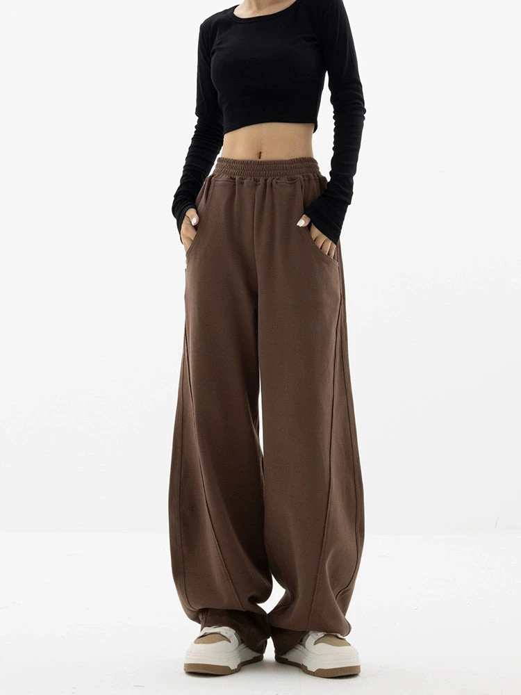 High-Waisted Wide-Leg Paneled Joggers 11 High-Waisted Wide-Leg Paneled Joggers - Image 11