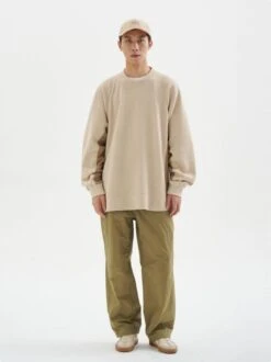 Textured Color Block Crewneck Sweatshirt -Modern Wear Shop 3f1f606ba219a417c1cd3ea3770ed34e