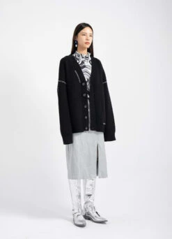 Contrast Stitch Oversized Cardigan 11 Contrast Stitch Oversized Cardigan -Modern Wear Shop 400dcf5ff7e9d289bc8b4eaef5c6ac89