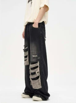 Faded Distressed Patchwork Jeans 12 Faded Distressed Patchwork Jeans -Modern Wear Shop 4021b885ffdb537c12989c88ec96ce02