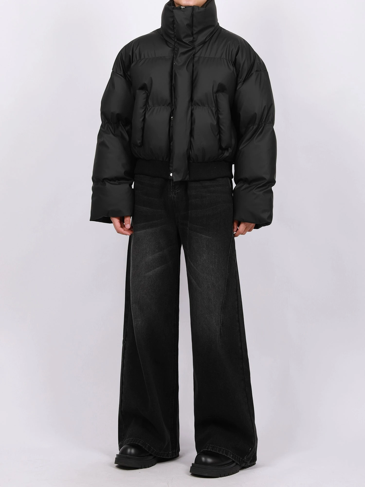 Vintage Washed Wide Leg Denim Pants 11 Vintage Washed Wide Leg Denim Pants - Image 11