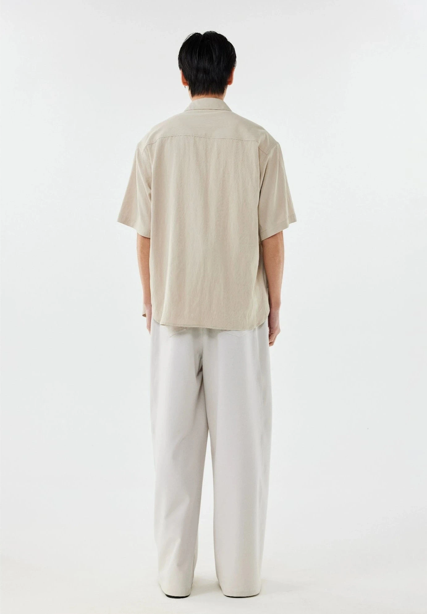 Collared Linen-Blend Button-Up Shirt 13 Collared Linen-Blend Button-Up Shirt - Image 13