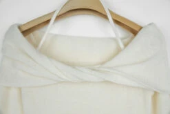 Off-Shoulder Ribbed Long Sleeve Halter-Neck Sweater Top -Modern Wear Shop 418259d8e6ae3959d7aca1d454ad777e