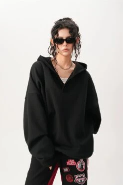 Oversized Knit Ribbed Heathered Hoodie 35 Oversized Knit Ribbed Heathered Hoodie -Modern Wear Shop 41c2970c52e070b9c04496075d16830e