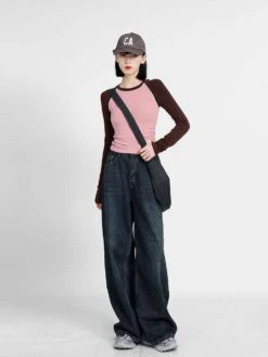 Ruched Raglan Long Sleeves Top -Modern Wear Shop 4347937cfb8d1af825afddbae196d391