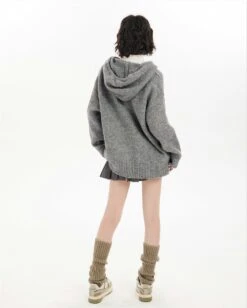 Oversized Star Patchwork Knit Hoodie Sweater -Modern Wear Shop 4442c5d2252bddf724235fd7508a20ff