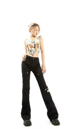 Utility Cargo Pocket Straight-Leg Trousers -Modern Wear Shop 449ce0ec27567601683ae5f69c6ecf38