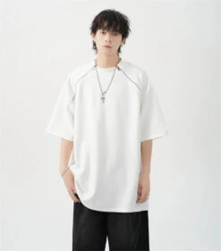 Oversized Black T-Shirt With Zipper Shoulder Detail -Modern Wear Shop 44b8ccca4f41151df6f09288a8916844