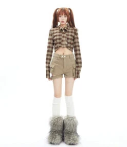 Cargo Pocket Buckle Detail Shorts -Modern Wear Shop 4595148861d11e88f59c8f6c22597375