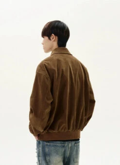 Suede Bomber Jacket With Collar Rings Detail 14 Suede Bomber Jacket With Collar Rings Detail -Modern Wear Shop 47cf94d188d1b3aab4f0a94d938be8ae