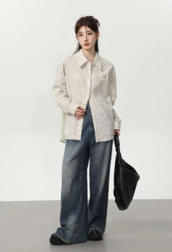 Slim Pinstripe Pocketed Button Shirt 19 Slim Pinstripe Pocketed Button Shirt -Modern Wear Shop 48d53b9755ef41f4dfdc6c5a84d3259b