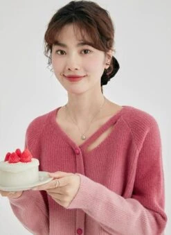 Cutout Neckline Asymmetric Ombre Cardigan 12 Cutout Neckline Asymmetric Ombre Cardigan -Modern Wear Shop 49824d6d75449d16bf5ab7ea6d8f5af4