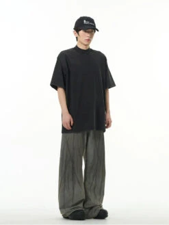 Oversized Semi-Funnel Crewneck Tee -Modern Wear Shop 49c16adf52d9b4e2f99921873e82cef4