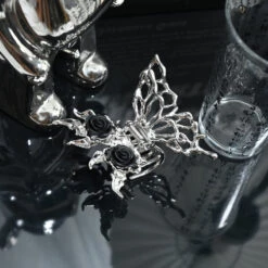 Abstract Liquid Metal Butterfly Rose Pendant Claw Clip -Modern Wear Shop 4b17636264b0c2c05b363998cbf4ce4d