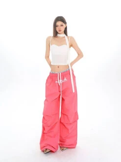 Spaghetti Strap Sweetheart Neckline Crop Top With Scarf -Modern Wear Shop 4b240b2e5e7e515b32263711f2f2a17b