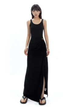 Sleeveless Scoop Neck Maxi Dress With Side Slit And Cut-Out Detail -Modern Wear Shop 4b57a42ada0fd26c33bc776a61594927
